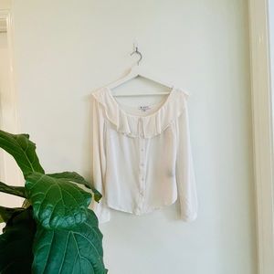 Cosette Liana Long Sleeve Silk Blouse